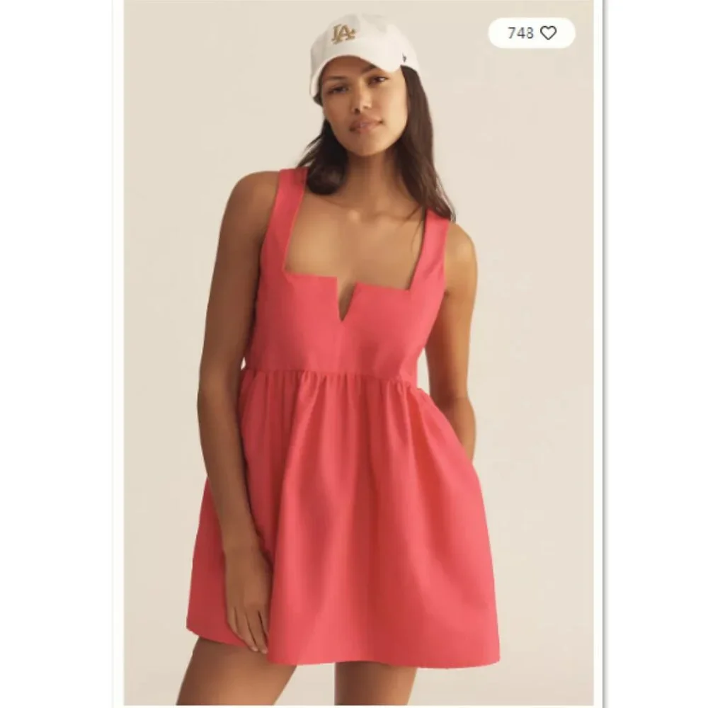 Daily Practice Sleeveless Split-Neck Mini Dress - XS - NWT - Picture 4 of 4